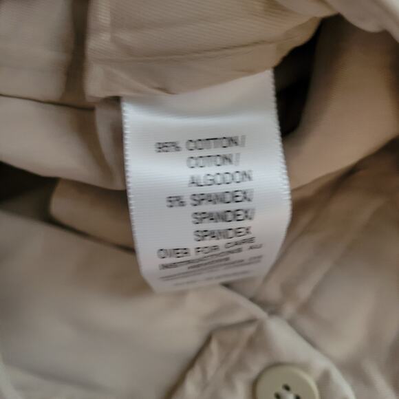 Casual Corner Khaki Flare Leg Stretch Pants - Size 6 - Picture 6 of 9